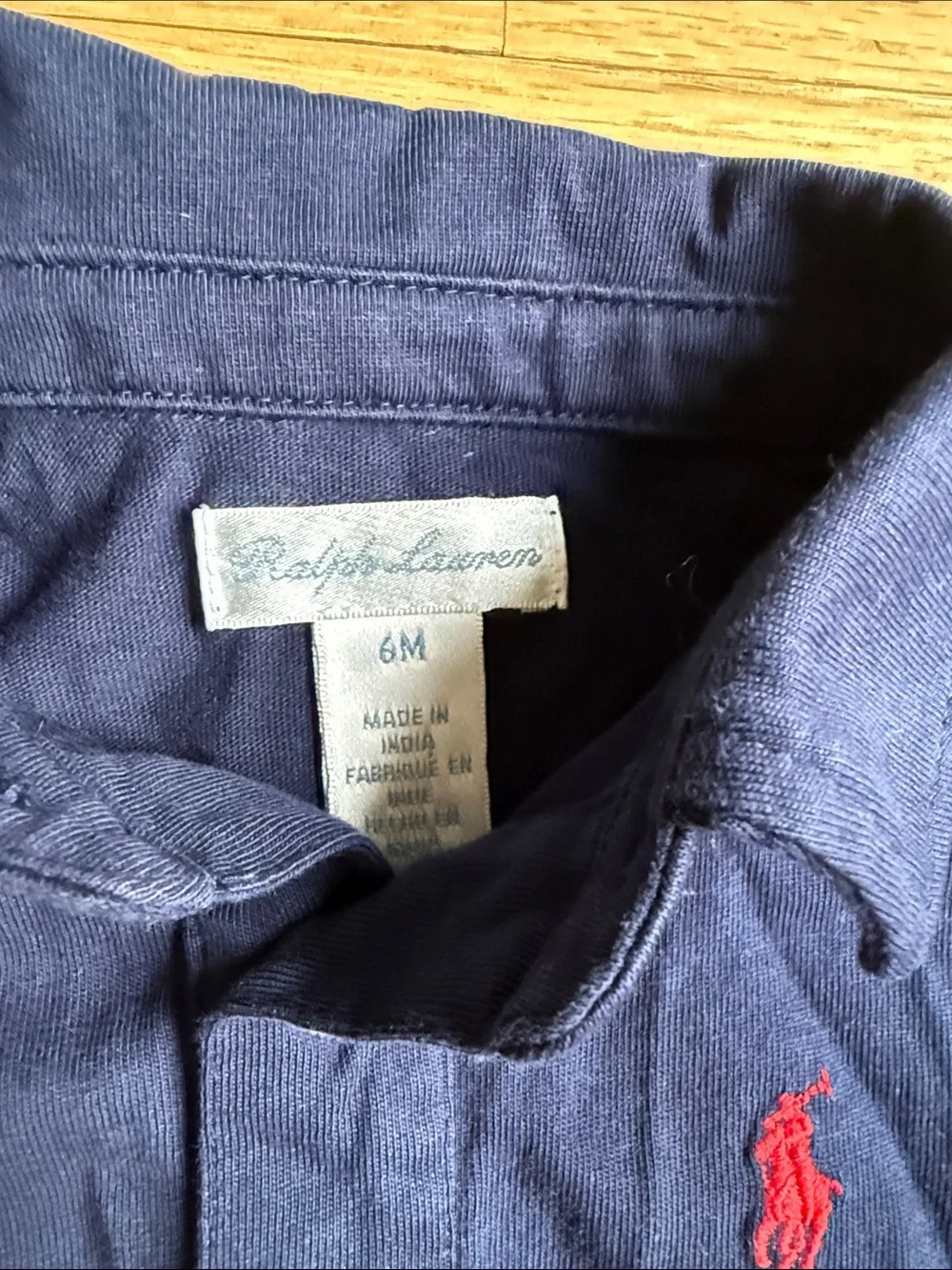 Ralph Lauren Navy Short-Sleeve Polo with Red Pony